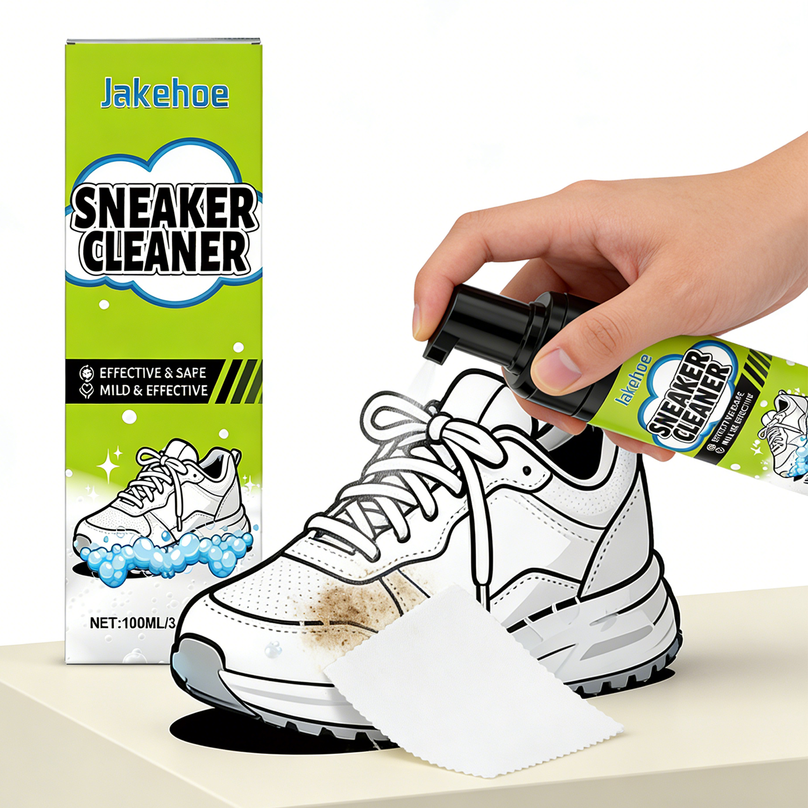 Sneaker Care Spray - White Shoe Cleaner Sneaker Cleaning Kit