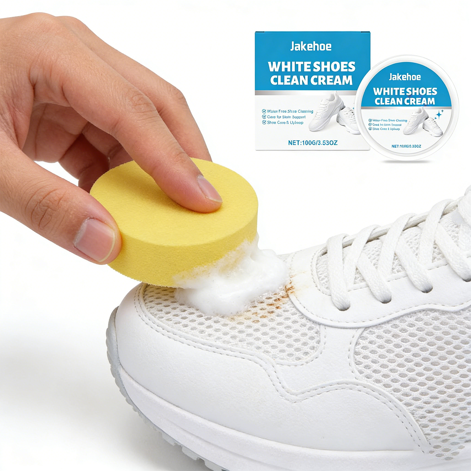 White Shoe Cleaner Cream Sneak - Sneaker Care Spray 评论和价格