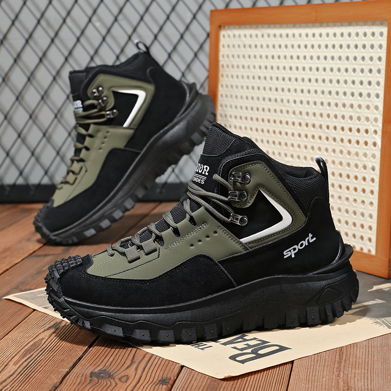 Black And Tan Mid Top Hiking B - Sneaker Zone 评论和价格