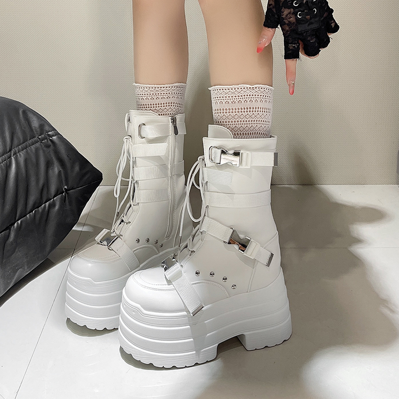 13.5CM,17CM Women Punk Boots A - Sneaker Zone 评论和价格